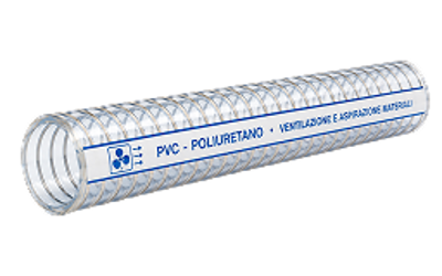 Tubi PVC e poliuretano per ventilazione e aspirazione materiali abrasivi