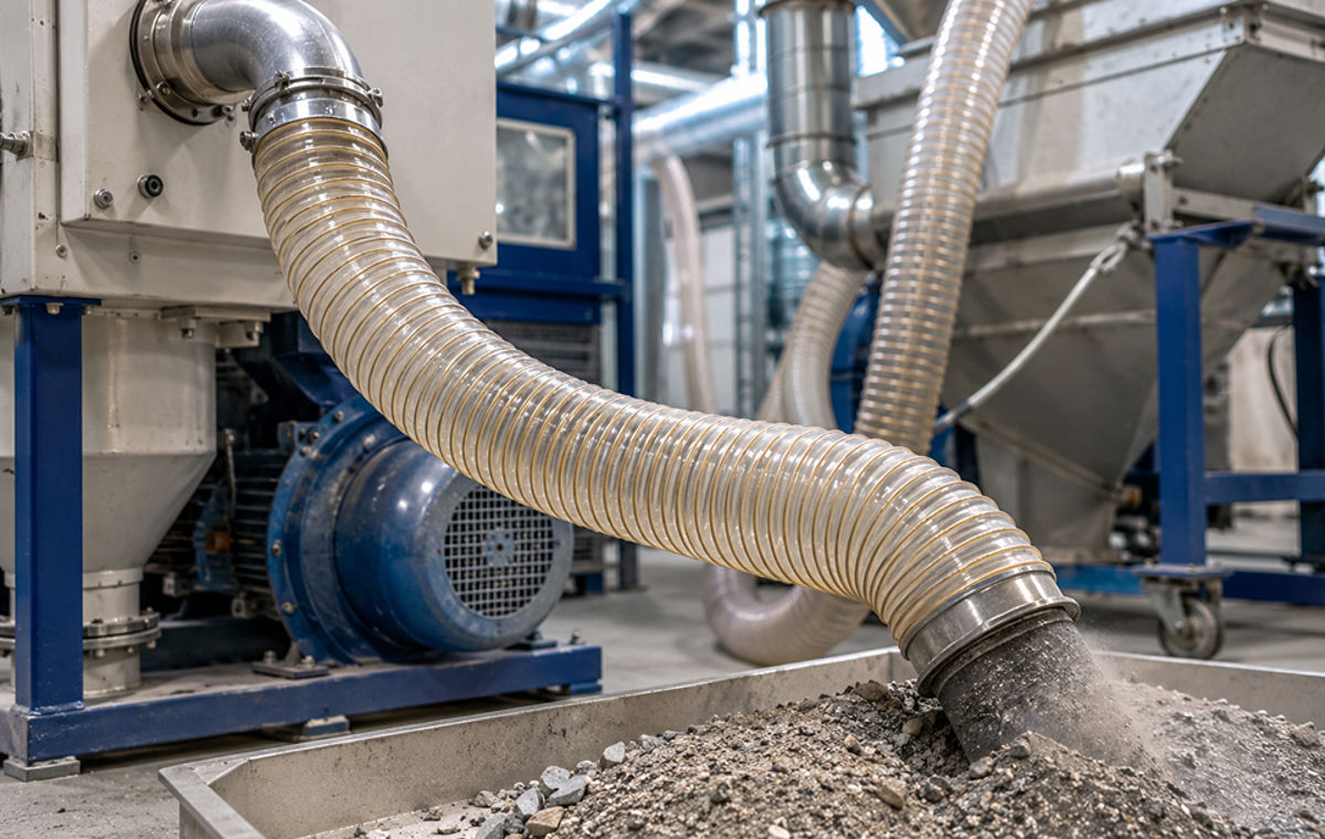 Tubi PVC e poliuretano per ventilazione e aspirazione materiali abrasivi