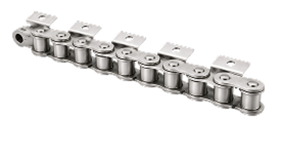 Catene speciali in acciaio e acciaio inox con alette o molle